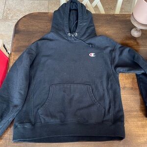 Black champions hoodie
